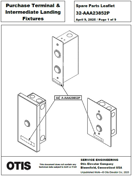 SPL 32-AAA23852P Purchase Terminal & Intermediate Landing Fixtures