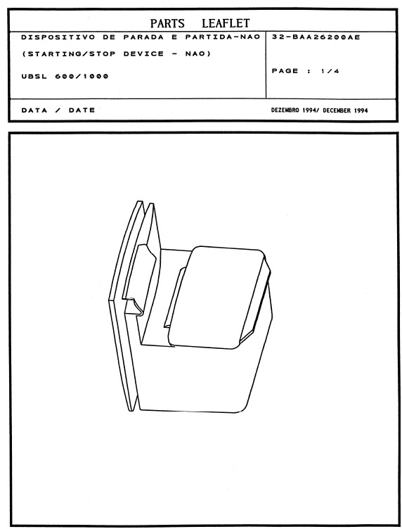 SPL 32-BAA26200AE Starting / Stop Device UBSL 600/1000