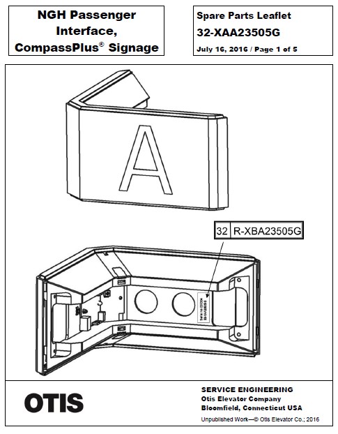 SPL 32-XAA23505G NGH Passenger Interface, CompassPLus Signage