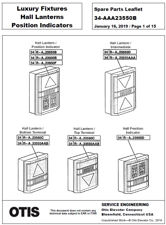 SPL 34-AAA23550B Luxury Fixtures Hall Lanterns Position Indicators