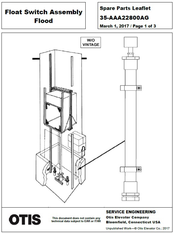 SPL 35-AAA22800AG Float Switch Assembly Flood
