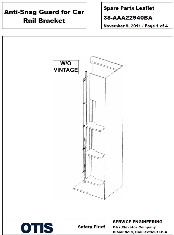 SPL 38-AAA22940BA Anti-Snag Guard For Rail Bracket and Pit Equipment