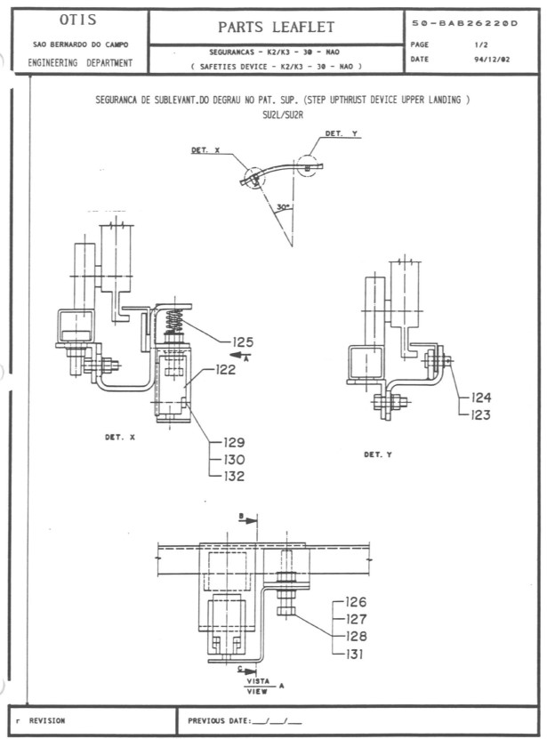 SPL 50-BAB26220D Safeties Device K2 / K3 30 NAO