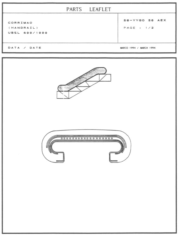 SPL 50-YYGO50AEX Handrail UBSL 600 / 1000