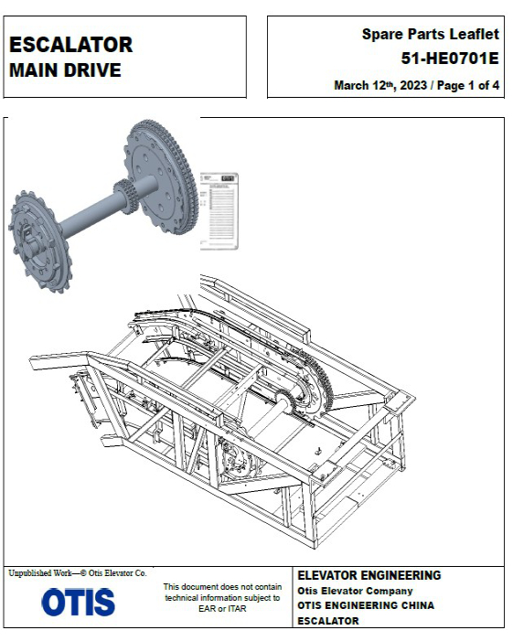 SPL 51-HE0701E Escalator Main Drive
