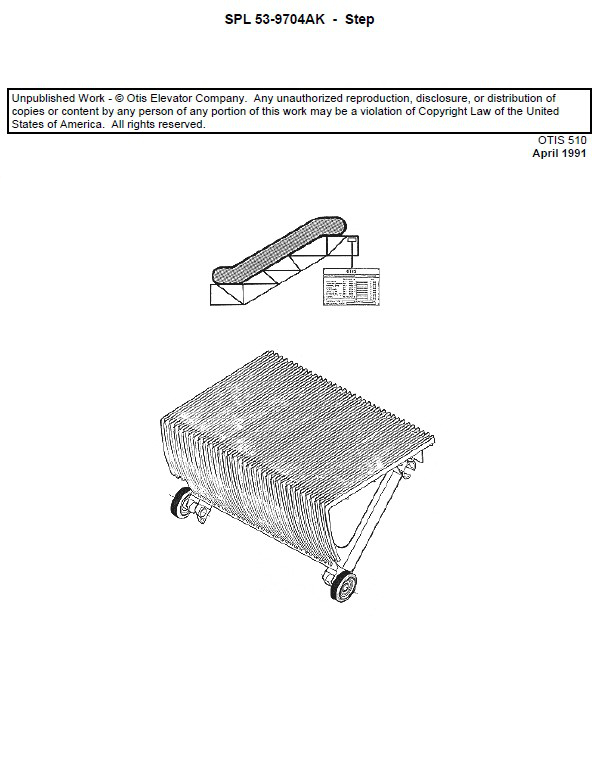 SPL 53-9704AK Escalator Step 510