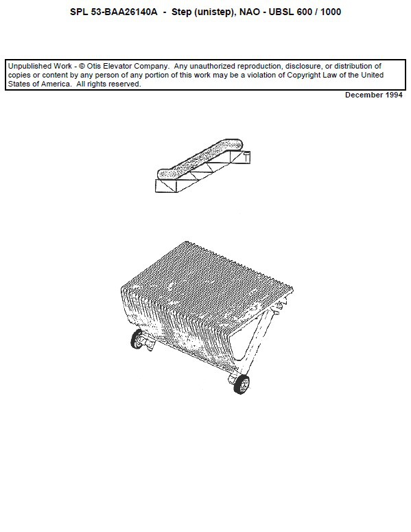 SPL 53-BAA26140A Escalator Step UBSL