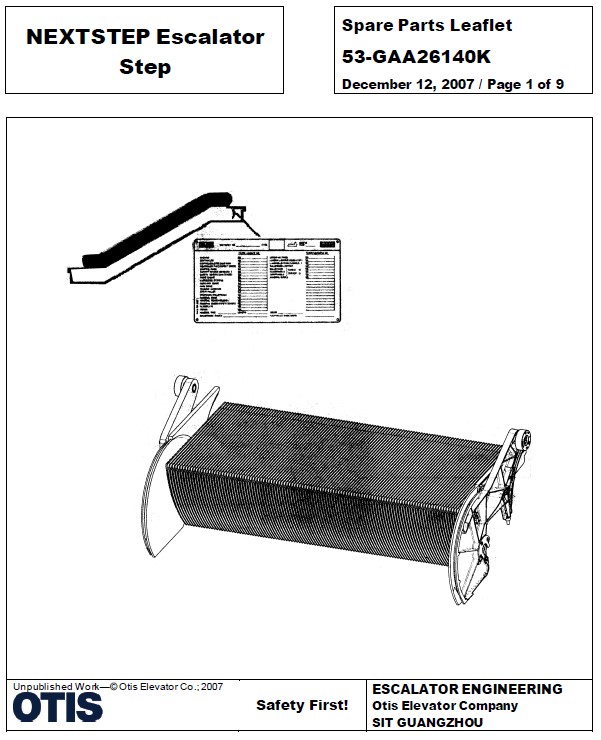 SPL 53-GAA26140K NextStep Escalator Step