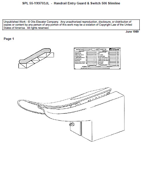 SPL 55-YX9703JL Escalator Handrail Guard 506SL