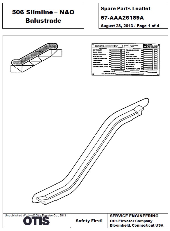 SPL 57-AAA26189A 506 Slimline - NAO Balustrade