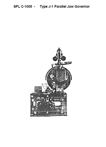 SPL C-1005 Governor, Parallel Jaw J-1 (Includes Type A Governor Rope Tightener)