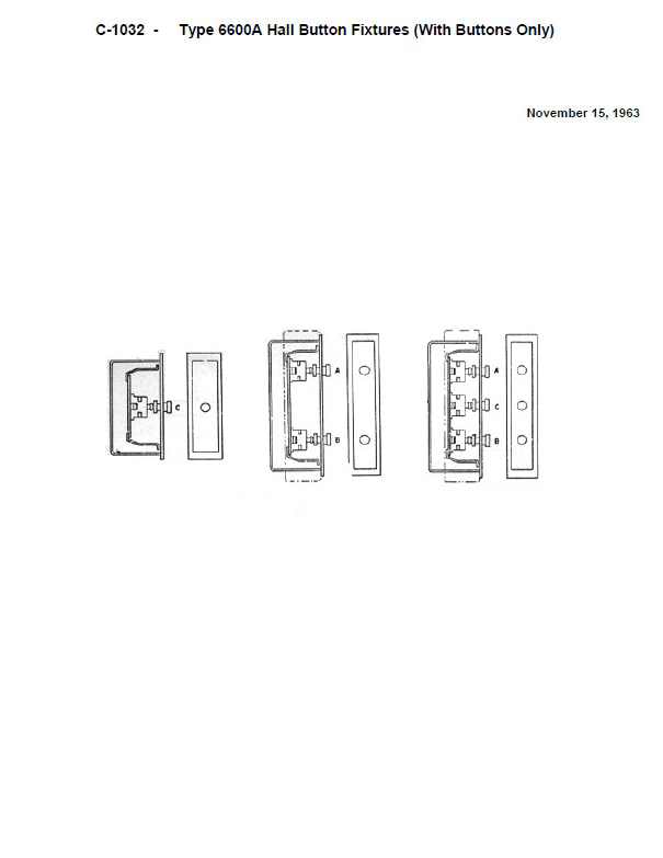 SPL C-1032 Fixtures Hall Button (w/Button Only) 6600A