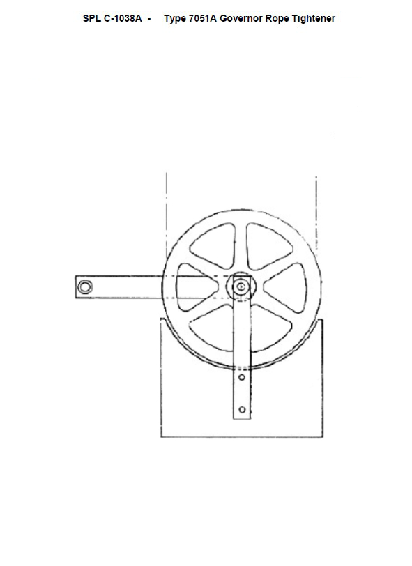 SPL C-1038A Governor Rope Tightener 7051A