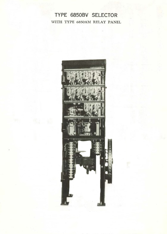 SPL C-1040A Type 6850BV Selector with Type 6850AM Relay Panel