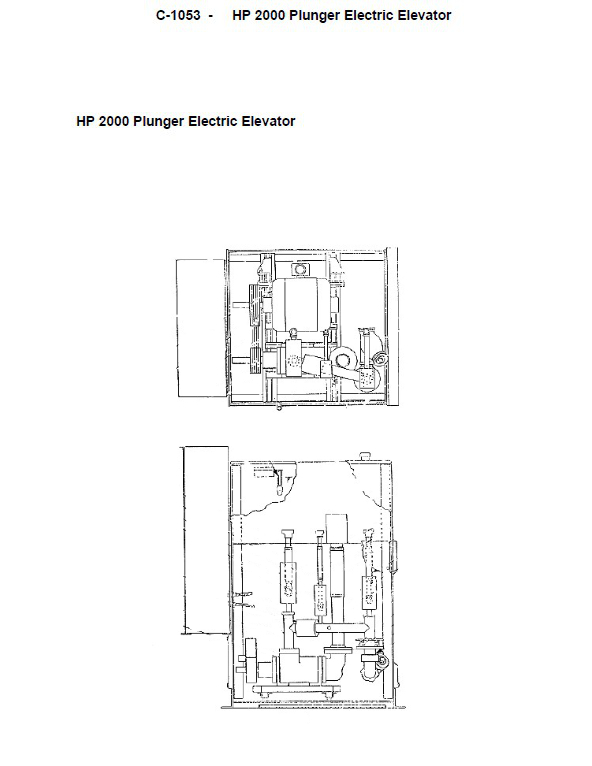 SPL C-1053 HP 2000 Plunger Electric Elevator