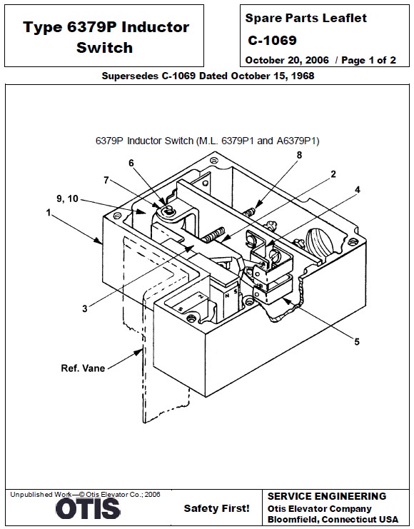 SPL C-1069 Type 6379P Inductor Switch