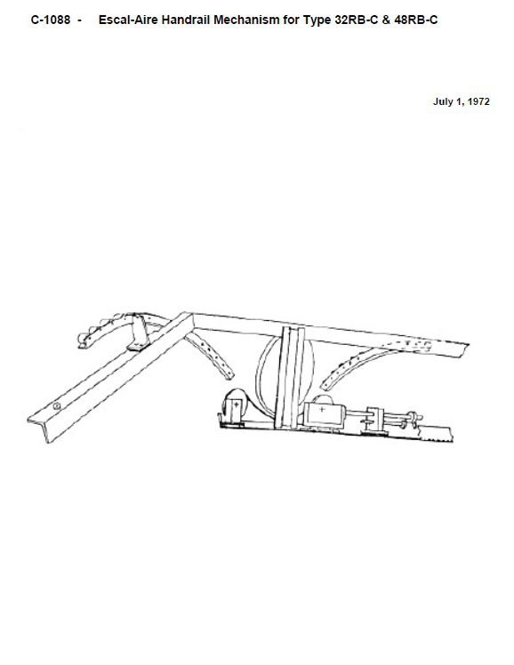 SPL C-1088 Escal-Aire Handrail Mechanism for Type 32RB-C & 48RB-C