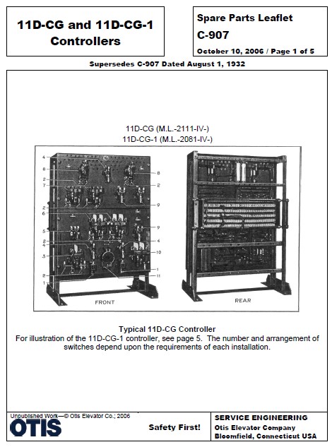 SPL C-907 11D-CG and 11D-CG-1 Controllers